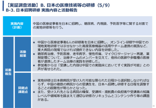 令和5年度「中国における医療ICTを有効活用した医療技術等国際展開支援実証調査事業報告書」